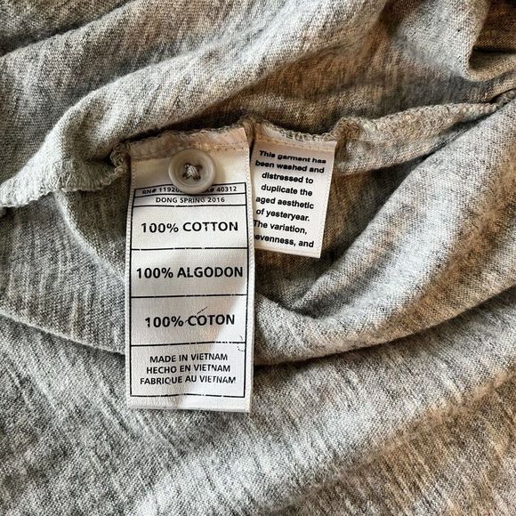 Kansas City Royals Baseball MLB Mitchell & Ness Mens M Henley Shirt Gray‎ Blue - Picture 6 of 8